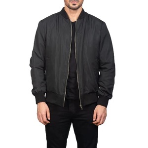 Veste bomber d'hiver pour homme de haute qualité à prix compétitif, 100% polyester, séchage rapide, respirante, impression personnalisée, logo sur le devant - Product Image 1