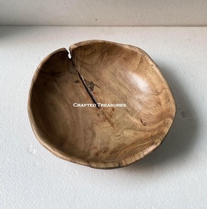 Bol en bois au design moderne très vendu Bol à aliments pour ustensiles de cuisine polyvalents pour la salade et les fruits Bol - Product Image 2