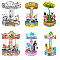 Nouveau design personnalisé manège en métal avec musique et miroir lumineux Carrousels Kids 'Fairground Carrousel for Sale