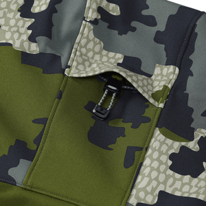 แจ็กเก็ตกันลมให้ความอบอุ่นสำหรับผู้ชายแจ็คเก็ตบอมเบอร์ลายพรางยุทธวิธี - Product Image 4