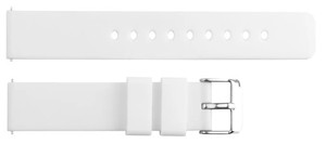 Correa de Reloj Inteligente JD417 Deportiva, Blanca, Resistente al Agua, de Silicona Transpirable, Duradera, Suave y Ligera, con Hebilla de Acero Inoxidable de 12-24 mm y 27 cm - Product Image 2