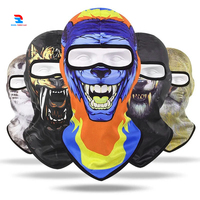 Balaclava intégrale coupe-vent, respirante, à séchage rapide, extensible, pour ski, pêche, cyclisme, plage, 100% polyester, masque de sport par sublimation