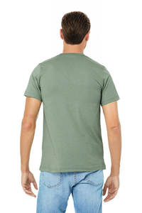 T-shirt à manches courtes en jersey de coton léger de qualité supérieure pour homme, col rond, couleur unie, toucher doux, haut décontracté pour marque privée - Product Image 3