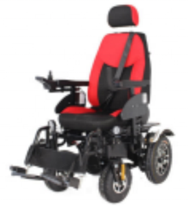 Silla de Ruedas Eléctrica Todoterreno Multifuncional de Cuatro Ruedas para Trabajo Pesado con Amortiguación Inflable y Batería de Plomo-Ácido - Product Image 1