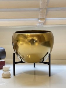 High Quality Metal Planter <b>Pot</b> with Stand for Indoor <b>Table</b> Top Home Decor in Wholesale Price - Product Image 4