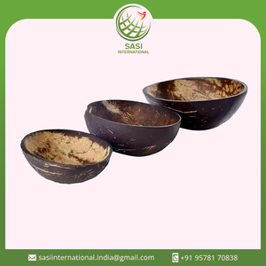 Cuenco de cáscara de coco Natural 100% de la mejor calidad, vajilla ovalada de diseño moderno, técnica personalizada para el almacenamiento sostenible de alimentos - Product Image 2