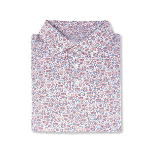 เสื้อกอล์ฟแขนสั้นผู้ชายสำหรับใส่ตีกอล์ฟผ้าคอตตอนแห้งเร็วเป็นมิตรกับสิ่งแวดล้อมดีไซน์ว่างเปล่าบริการออกแบบโลโก้ตามสั่ง100% - Product Image 4