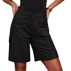 Nouveautés Short cargo séchage rapide classique été quotidien décontracté mode couleur unie short respirant pour femmes - Product Image 1