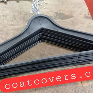 Stylish Black Plastic <b>Hangers</b> for <b>Space</b>-<b>Saving</b> Clothing Storage - Product Image 2