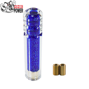 레드/블루 크리스탈 무지개빛 기어 변속 노브 - 글리터 마감 수동/자동 기어 시프터가 있는 범용 자동차 개조 부품 - Product Image 6