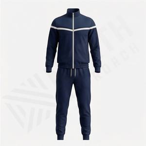 Ensemble de survêtement en molleton de coton pour hommes grande taille, logo personnalisé, deux pièces, jogging, vêtements de sport, tenue de sport d'hiver, couleur personnalisée - Product Image 1