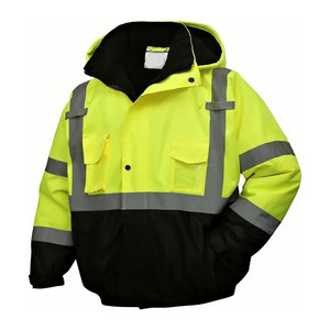 Ropa de trabajo de tendencia superior, chaquetas de poliéster 100% de alta calidad, ropa de trabajo, chaqueta cálida de invierno de seguridad reflectante con logotipo - Product Image 3