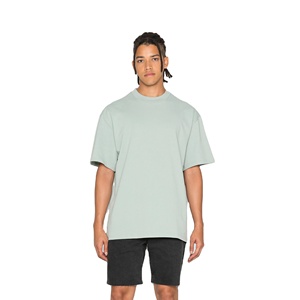 Usine Logo personnalisé T-shirt en coton lourd pour hommes 100% Jersey respirant surdimensionné à manches courtes 220gsm décontracté écran en soie vierge - Product Image 1