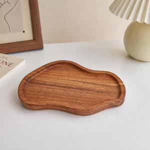 Natural <b>Wood</b> Jewelry Tray Handmade <b>Rustic</b> Modern Luxury Design Dishwasher Safe Breakfast Coffee Tea Snacks Dining Table Kitchen - Product Image 1