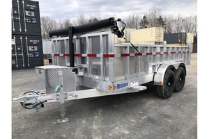 Remolque de Aluminio de Doble Eje con Elevación Hidráulica 7x14 para Transporte Pesado - Product Image 3