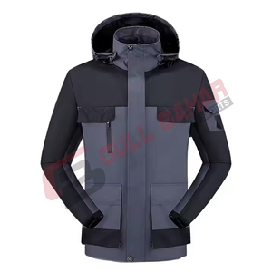 Chaqueta Cortavientos Unisex Ligera de Poliéster, Bordada, Estilo Urbano, Cuello Alto, Impermeable, Transpirable, Invierno, OEM - Product Image 1
