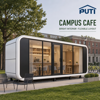 Maison modulaire de 40 pieds de type Apple Pod House, intérieur personnalisé, pour studio d'art, atelier créatif et galerie