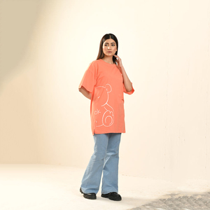 เสื้อยืดขนาดใหญ่ขนาดใหญ่พิเศษขนาดใหญ่พิเศษสำหรับผู้หญิงเสื้อยืดผู้หญิงขนาดใหญ่เสื้อยืดแฟชั่นลำลองออกแบบได้ตามต้องการ - Product Image 2