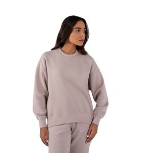 Sweat-shirt uni pour femme, best-seller, tissu en polaire confortable, coupe ample, manches longues, pull d'hiver - Product Image 3