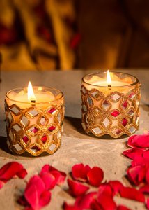 Support de bougie en métal couleur or pot de cire porte-bougie à thème de luxe pour bougie de haute qualité utilisation Votive décor de noël - Product Image 5