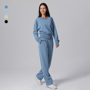Conjunto de Yoga AL para Mujer al por Mayor, Trajes Deportivos con Sensación de Desnudez, Monos Transpirables de Secado Rápido, Spandex/Nailon, Dos Piezas para Entrenamiento - Product Image 1