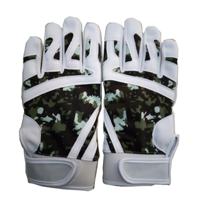 Gants de frappe en cuir véritable de dernière génération en gros, gants de baseball respirants, gants de frappe de softball avec logo personnalisé - Product Image 4