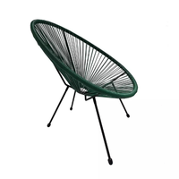 Silla de exterior de acero inoxidable cómoda hecha en España, tela de estilo informal, jardín, patio, playa, parque, sala de estar, lista para exportar