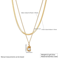 Ensemble de bijoux design élégant pour femmes Collier et boucles d'oreilles en acier inoxydable 304 plaqué or Style minimaliste Fourniture en vrac