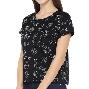 เสื้อยืดผู้หญิงคอกลมแขนสั้นแห้งเร็วระบายอากาศได้ดีเสื้อยืดผู้หญิงดีไซน์ใหม่ - Product Image 6