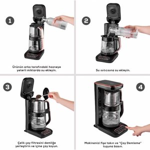 Karaca Robotea Pro 4 in 1 Konuşan Cam Çay Makinesi Cool grigio - Product Image 4