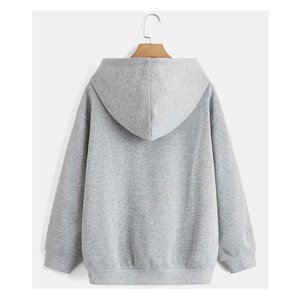 เสื้อฮู้ดแฟชั่นสตรี,เสื้อลำลองสตรีสีล้วนพิมพ์ลายแบบระเหิดใส่ได้ทั้งชายและหญิง - Product Image 2