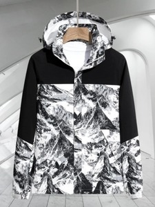 Abrigo de invierno informal para hombre, chaqueta ligera con capucha, resistente al viento, impermeable, multifuncional para actividades al aire libre, senderismo - Product Image 5