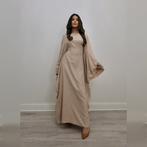 Venta al por mayor de lujo personalizado XXL clásico mariposa Abaya elegante turco islámico mujeres largo Abaya musulmanes tradicional - Product Image 1