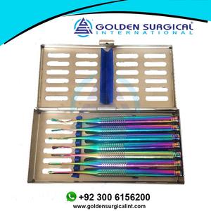 7pcs Instruments chirurgicaux dentaires minimalement invasifs Set Extraction manuelle d'ascenseur d'implant - Product Image 6