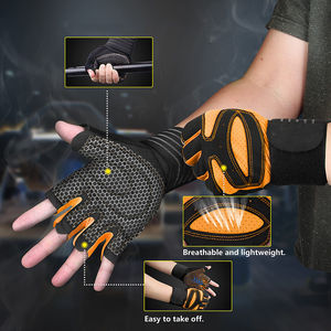 Gants d'haltérophilie ergonomiques sécurisés Gants d'haltérophilie respirants Sports de musculation en plein air Gants d'haltérophilie - Product Image 3