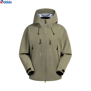 Chaqueta Impermeable de Tres Capas Personalizada para Hombre, Chaqueta Cortavientos Transpirable con Cremallera y Capucha Completa, Impermeable para Exteriores - Product Image 3