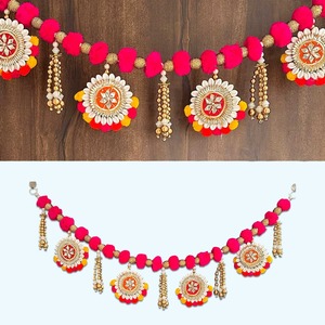 Colorful Bandarwal Door Hanging Toran Festival Party Wall <b>Decoration</b> for Christmas Ramadan <b>Halloween</b>; for Temple <b>Decorations</b> - Product Image 1