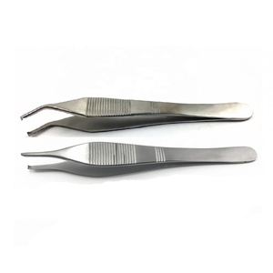 Pince de chirurgie plastique Adson personnalisée 4.75 "droite 1x2 dents pince à tissu Adson chirurgicale - Product Image 5
