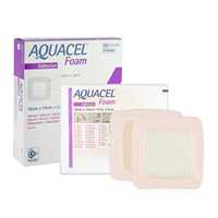 Pansement adhésif médical en mousse de silicone absorbant pour soins des plaies, bordure imperméable, certifié CE Classe II, finition mate, origine Royaume-Uni