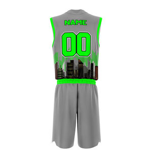 Tenue de basketball de haute qualité au design unique, vente en gros, vêtements de sport à séchage rapide, ensemble maillot et short de basketball - Product Image 3