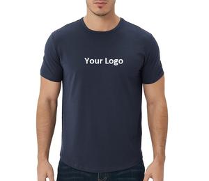 Nueva colección de camiseta de bambú ultrasuave para hombre, Camiseta básica informal de manga corta con dobladillo curvo ligero refrescante - Product Image 1