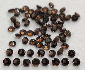 Quartz fumé naturel rond taillé 2 mm facetté - Quartz fumé rond taillé en vrac - Product Image 2