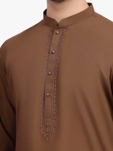 Salwar Kameez pakistanais pour hommes, vêtements décontractés, tenue traditionnelle musulmane, coupe régulière pour tous les jours, Eid et prière du Jummah - Product Image 3