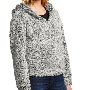 Sudadera con capucha ligera y cómoda de talla grande para mujer con logotipo frontal Ropa de calle de secado rápido para mujer para cuello con capucha de invierno - Product Image 4