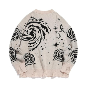 Pull chaud pour hommes matériau épais pour l'extérieur hiver mode pull pour hommes couleur unie simple et moderne design tricoté pull pour hommes - Product Image 6