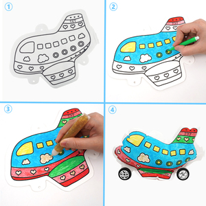 ของเล่นวาดรูปกราฟฟิตี้บอลลูนกระดาษรูปเครื่องบิน 3 มิติ ของเล่นเป่าลม DIY สนุกและเสริมพัฒนาการสำหรับเด็กชายและเด็กหญิง - Product Image 4