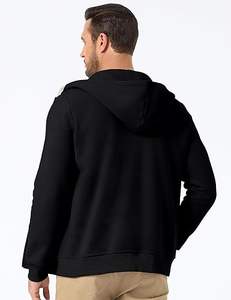 JMIERR Sudaderas con capucha de lana con cremallera completa para hombre Sudaderas con capucha y cordón Sudaderas con capucha Camisas informales de manga larga - Product Image 5