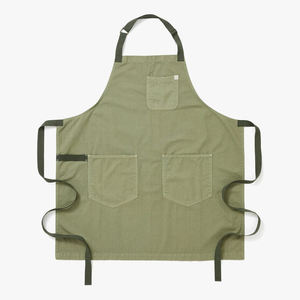 Delantal de algodón sin mangas de estilo japonés personalizado de alta calidad, lavable, impermeable y duradero para limpieza, reutilizable - Product Image 1