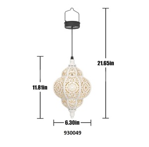 Set of 3pcs Natural <b>Bamboo</b> and Wood <b>Lanterns</b> Metal Christmas Decor for Home Living Room Dining Room Decoration - Product Image 3