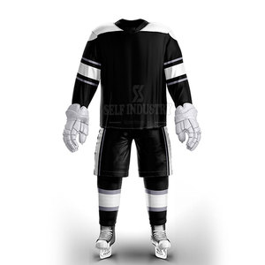 Uniforme de Hockey sobre Hielo sin Mangas para Hombre, Personalizado, Cómodo, Transpirable, de Alta Calidad, 100% Poliéster, en Existencia, Tallas Personalizadas - Product Image 1